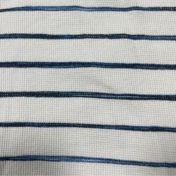 LL Bean Womens Top 2X Unshrinkable Thermal Waffle Long-Sleeve Crewneck Stripe - Picture 5 of 8